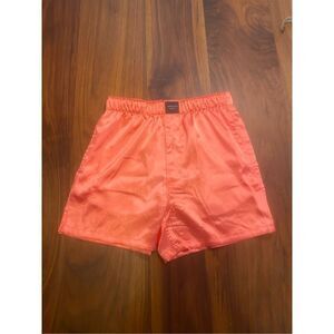 American Eagle Women's Pink Solid Satin Pocket Boxer Sleep Shorts Size XS NWT
